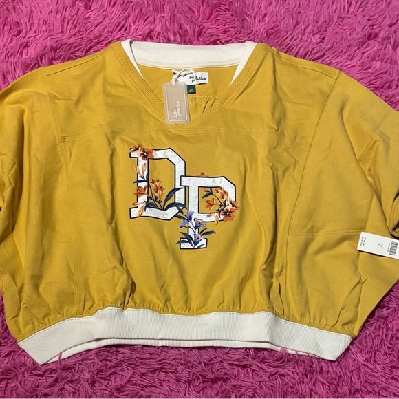 Daily Practice by Anthropologie Pullover Cotton Long Sleeve Crop Top Size Large - Picture 5 of 10